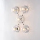 Made in Italy Iron Ceiling Light for Interior Decorating - Como Viadurini