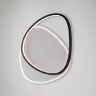 Ophiuchus Black and White LED Metal Ceiling Light for Interior Lighting Viadurini