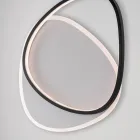 Ophiuchus Black and White LED Metal Ceiling Light for Interior Lighting Viadurini