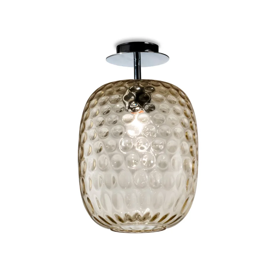 Ceiling Light in Blown Glass, Cased or Transparent, Made in Italy - Calima Viadurini