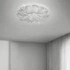 Ceiling lamp in Venetian Glass and White Metal Made in Italy - Artemide Viadurini