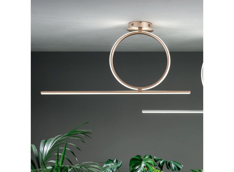 Dimmable LED Metal Ceiling Light with Silicone Diffuser - Marmore Viadurini