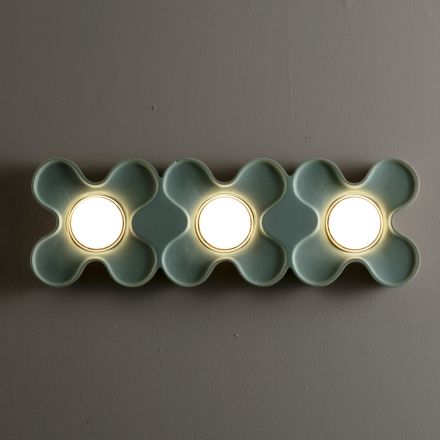 Modern Ceramic Ceiling Lamp Handmade in Italy - Toscot Clover Viadurini