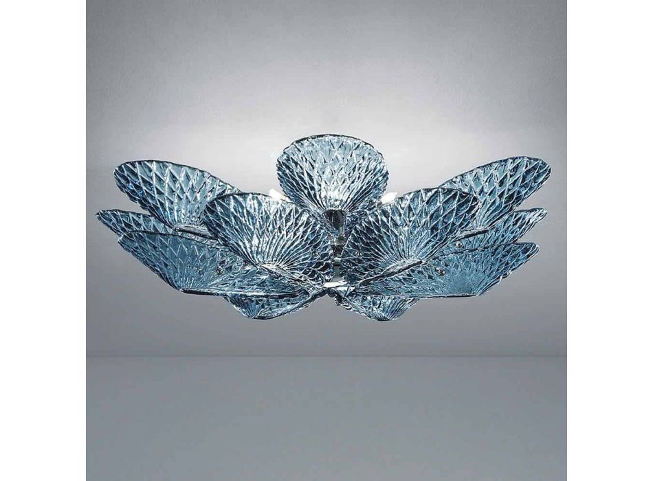 Modern Venetian Glass Ceiling Lamp Handmade in Italy - Minos Viadurini