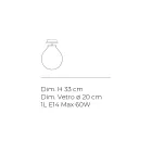 Small Ceiling Light in Various Venetian Glass Finishes Made in Italy - Iride Viadurini