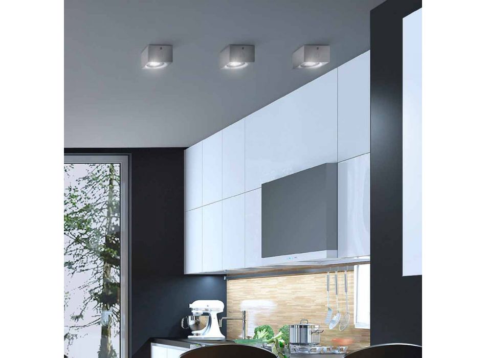 Modern square design ceiling plaster or cement Nadir Viadurini