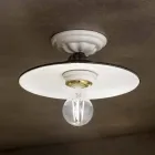 Rustic ceramic ceiling light Potenza by Ferroluce Viadurini