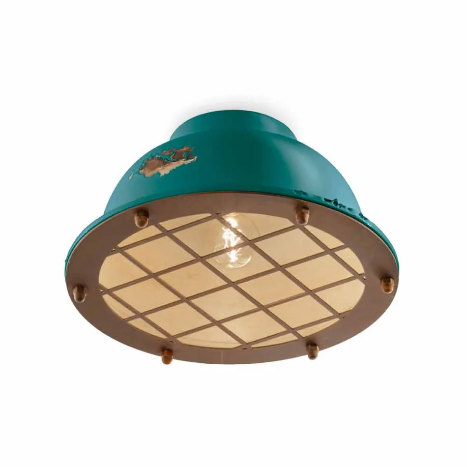 Ceiling nautical style ceramic with grid Mary Ferroluce Viadurini