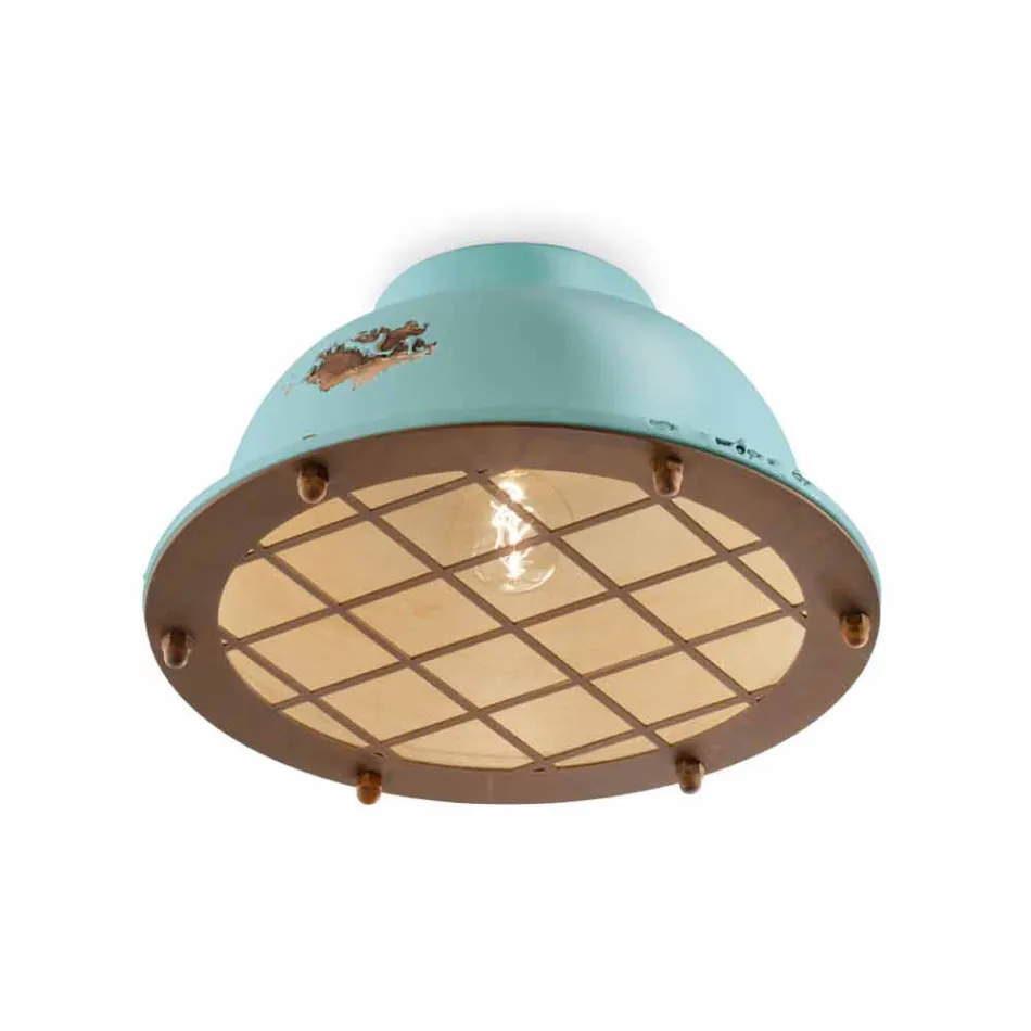 Ceiling nautical style ceramic with grid Mary Ferroluce Viadurini