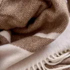 Ultra-Soft and Fluffy Wool Blend Plaid Made in Italy - Caldoso Viadurini