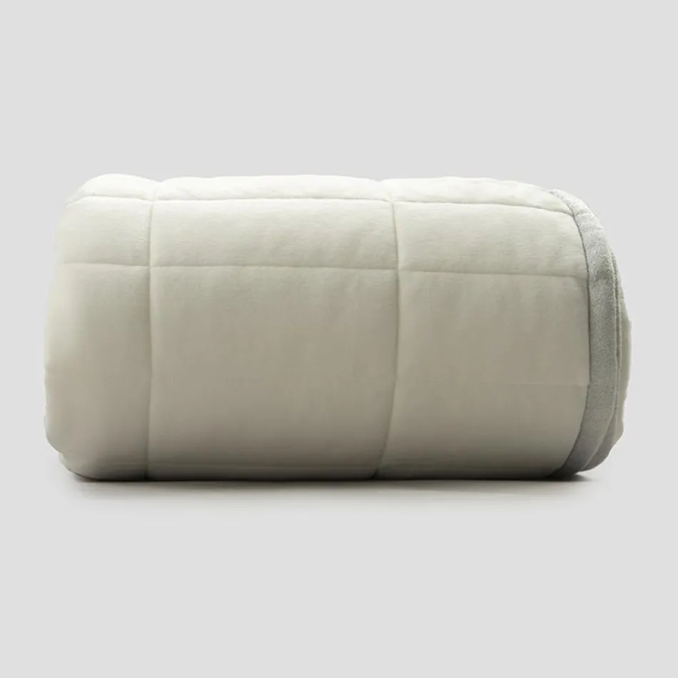 Plaid in Cotton Satin and Chenille with Lurex, Chalk or Retro Border - Tortoro Viadurini