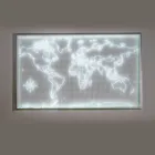 Amaris Illuminated Wall Planisphere Made of Plexiglass Made in Italy Viadurini