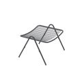 Garden Footstool with Galvanized Steel Structure Made in Italy - Elvia