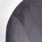 Upholstered Rocking Armchair Velvet Effect Scandinavian Design - Pippy Viadurini