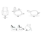 2 motor lift chair with shiatsu massage made in Italy Bria Viadurini