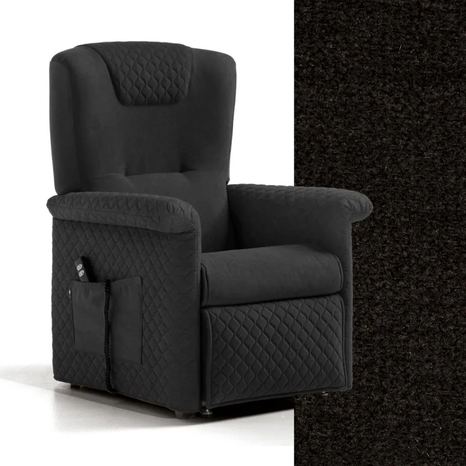 Lift Chair with 2 Motors and Lift/Relax/Bed Functions Made in Italy - Giorgia Viadurini