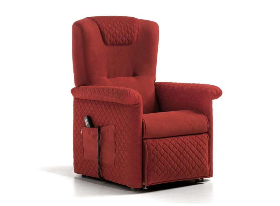 Lift Chair with 2 Motors and Lift/Relax/Bed Functions Made in Italy - Giorgia Viadurini