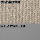 Low Outdoor Armchair with Padded Seat Made in Italy - Planter Viadurini