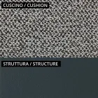 Low Outdoor Armchair with Padded Seat Made in Italy - Planter Viadurini