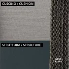 Low Garden Armchair with Cushion Included Made in Italy - Prato Viadurini