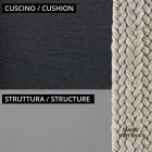 Low Garden Armchair with Cushion Included Made in Italy - Prato Viadurini