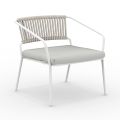 Low Garden Armchair with Cushion Included Made in Italy - Prato