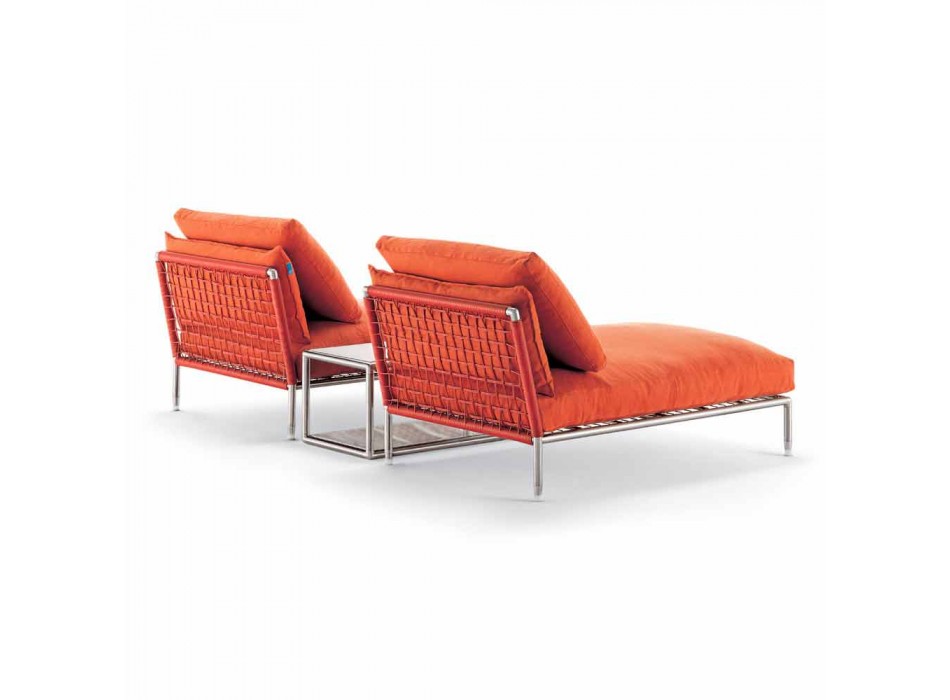 Modern Design Chaise Longue Armchair for Garden Made in Italy - Ontario1 Viadurini