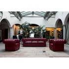 Classic Armchair with Onion-Shaped Feet in Beech Wood Made in Italy - Spassoso Viadurini