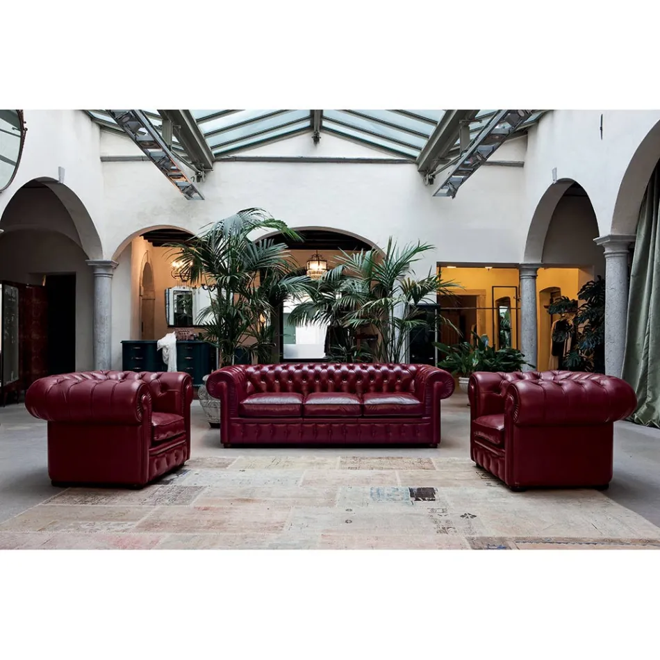 Classic Armchair with Onion-Shaped Feet in Beech Wood Made in Italy - Spassoso Viadurini