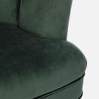 Classic Armchair in Pine Wood and Gray or Green Velvet Effect - Sammy Viadurini