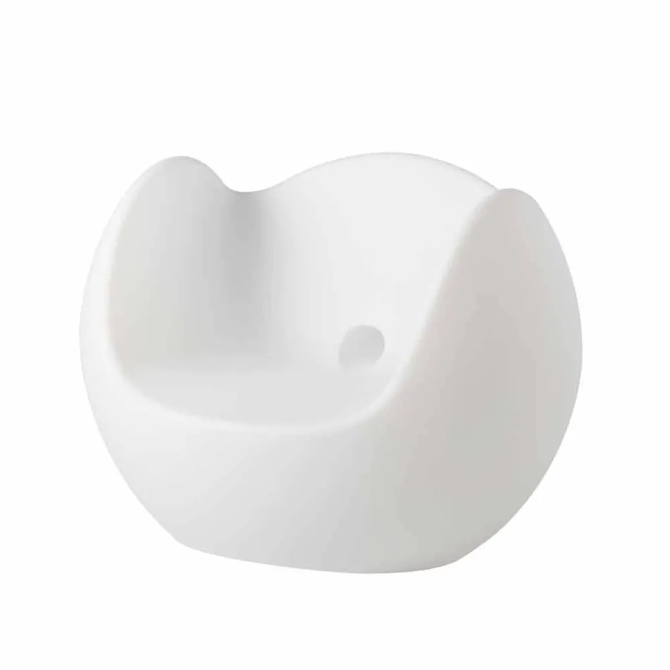 Rocking armchair Round bright Slide Blos made in Italy Viadurini