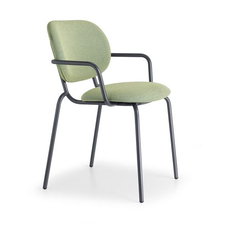 Outdoor Armchair with Padded Seat and Backrest Made in Italy - Sisibold Viadurini