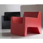 Jut by Vondom design outdoor armchair in polyethylene resin Viadurini