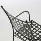 Outdoor Stackable Metal Armchair Made in Italy, 4 Pieces - Pira Viadurini
