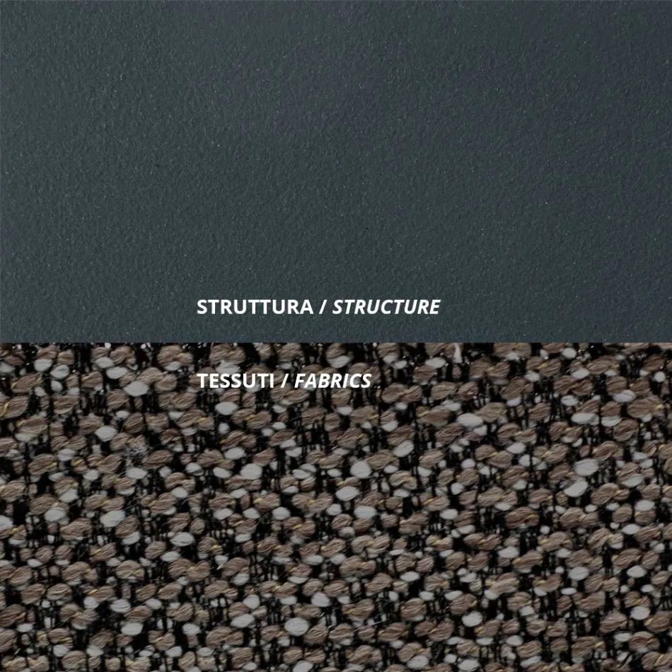 Outdoor Armchair in Steel and Polypropylene Made in Italy - Astrid Viadurini