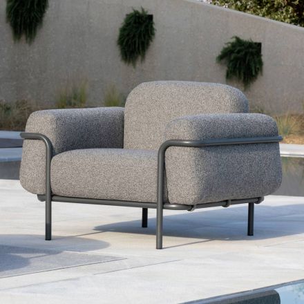 Outdoor Armchair in Steel and Polypropylene Made in Italy - Astrid Viadurini