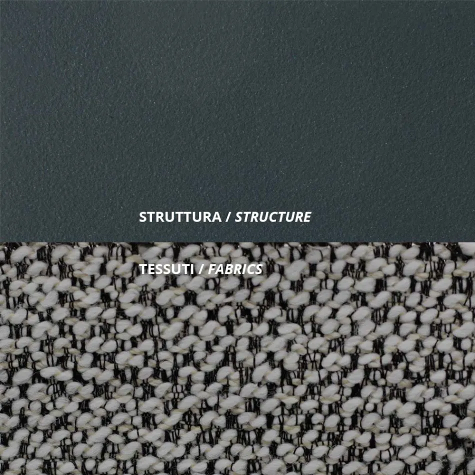 Outdoor Armchair in Steel and Polypropylene Made in Italy - Astrid Viadurini