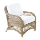 Outdoor Armchair in Aluminum and Weaving in WaProLace Made in Italy - Yetta Viadurini