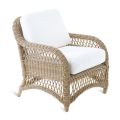 Outdoor Armchair in Aluminum and Weaving in WaProLace Made in Italy - Yetta