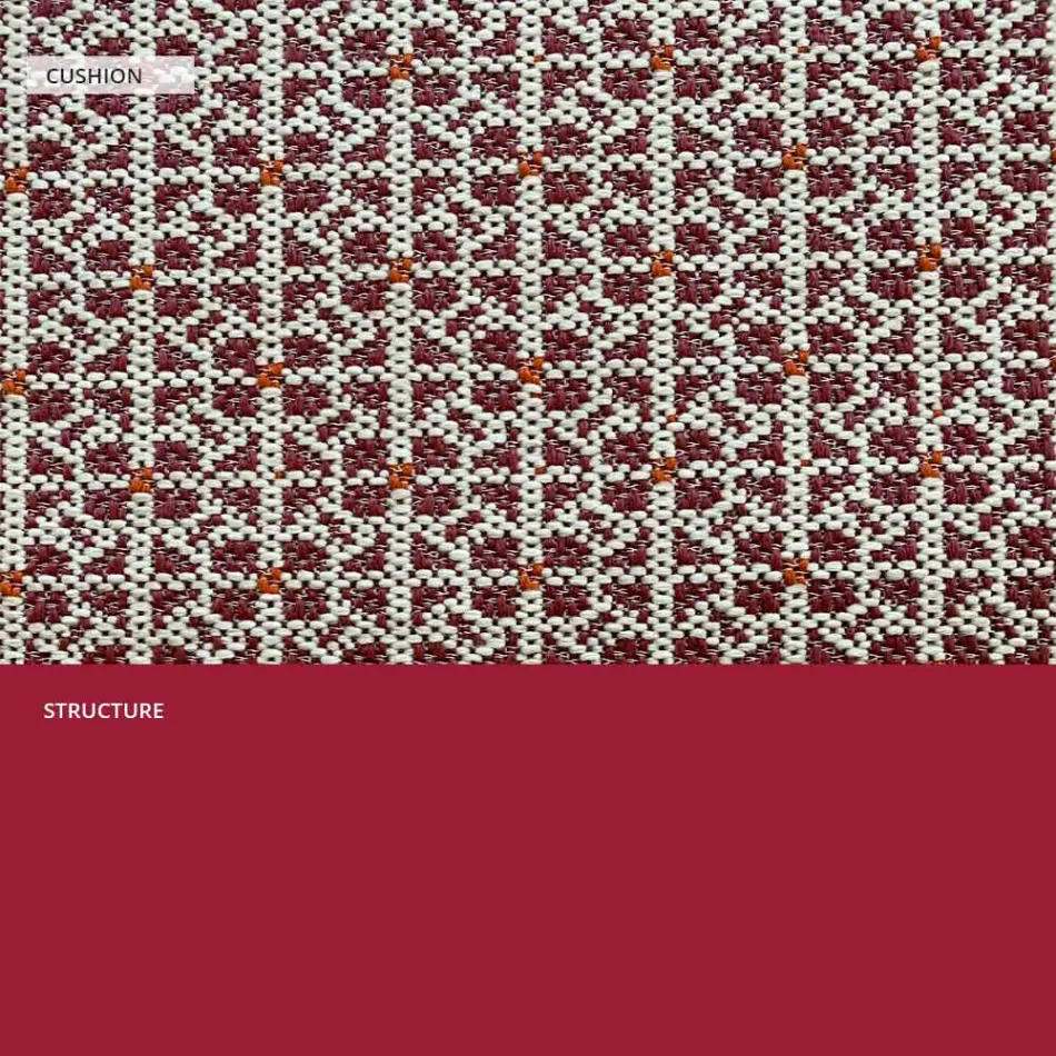 Outdoor Metal Armchair with Luxury Cushion Made in Italy - Karol Viadurini