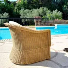Outdoor Polyethylene armchair hand woven Naomi Viadurini