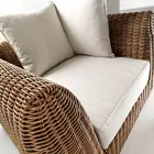 Outdoor Armchair in Woven Polyrattan - Charlie Viadurini