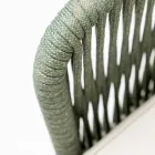 Outdoor Armchair in Teak and Polyethylene Weave - Jhon Viadurini