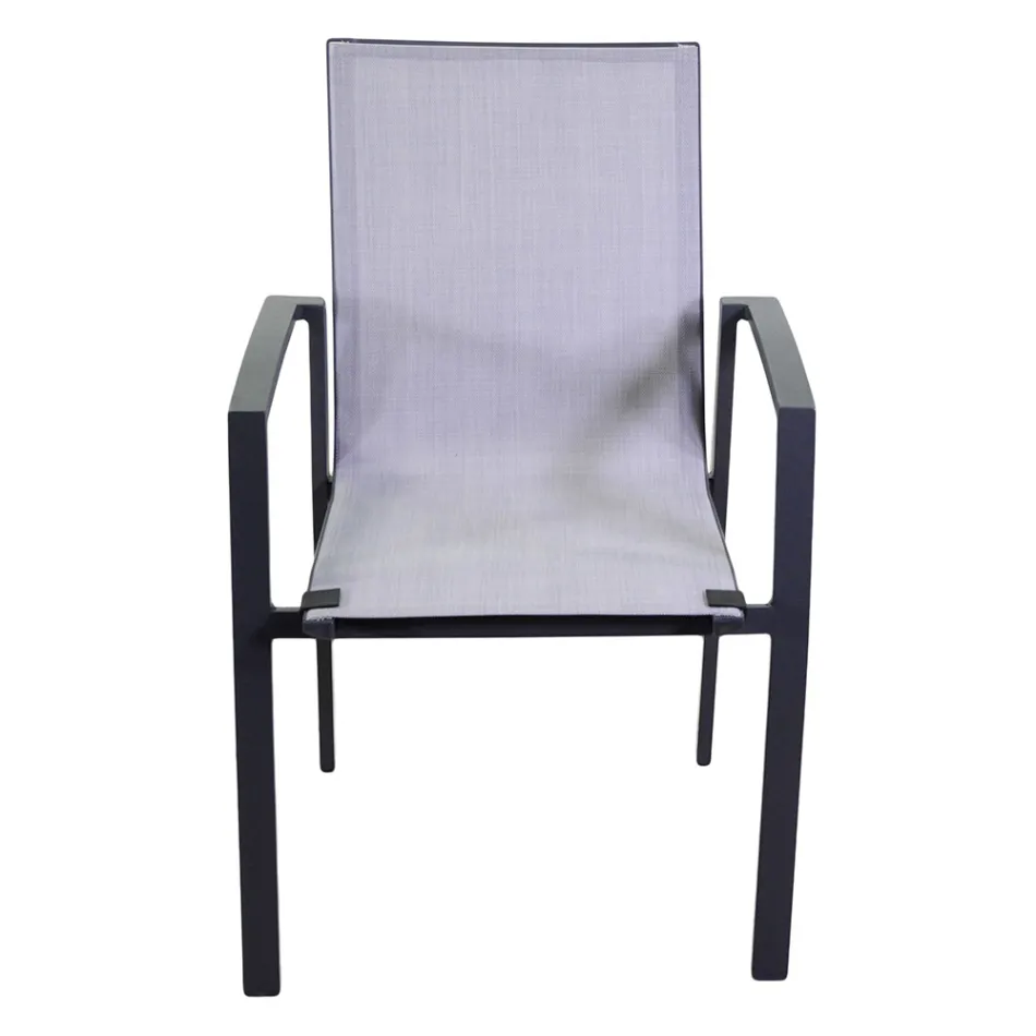 Outdoor Armchair Made of Aluminum and Textilene - Map Viadurini