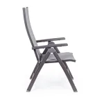 Reclining Outdoor Armchair with Aluminum Structure, Homemotion - Ursula Viadurini