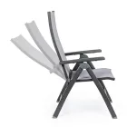 Reclining Outdoor Armchair with Aluminum Structure, Homemotion - Ursula Viadurini