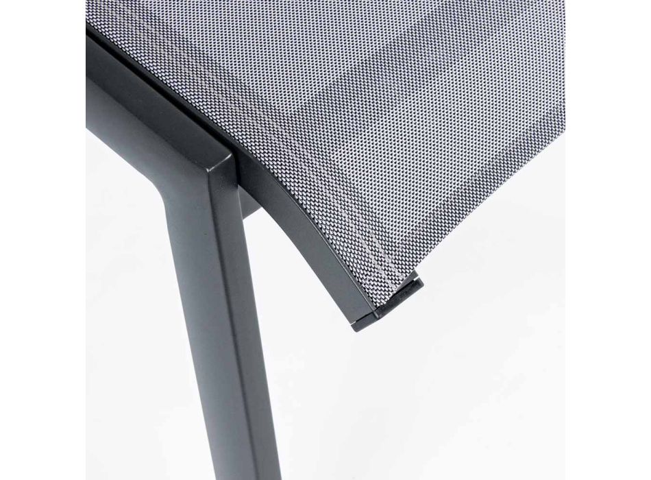 Reclining Outdoor Armchair with Aluminum Structure, Homemotion - Ursula Viadurini