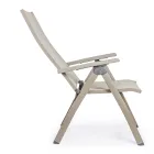 Reclining Outdoor Armchair with Aluminum Structure, Homemotion - Ursula Viadurini