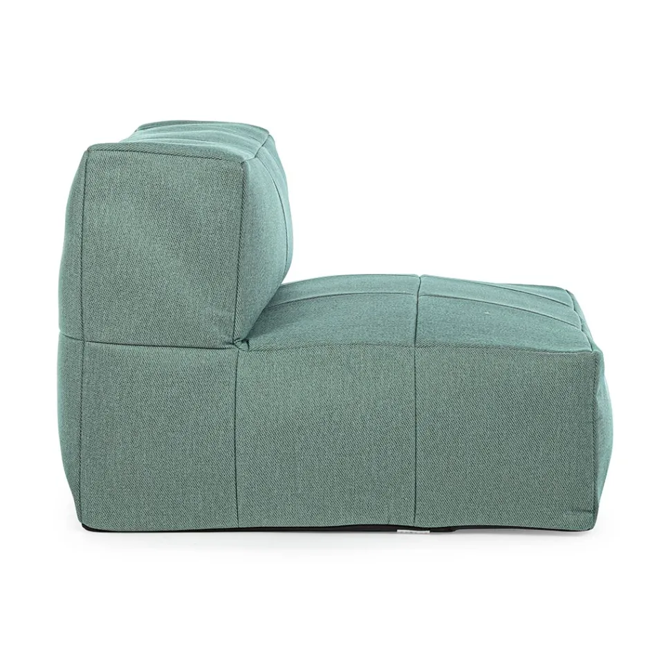 Outdoor Armchair Covered in Removable Fabric, Homemotion - Lydia Viadurini