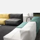 Outdoor Armchair Covered in Removable Fabric, Homemotion - Lydia Viadurini
